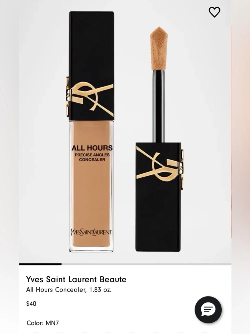 Yves Saint Laurent All Hours Precise Angles Concealer — Shade MN7 - Picture 1 of 3